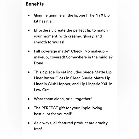 NYX Professional Makeup Gimmie Gimmie Lip Kit - Picture 8 of 9